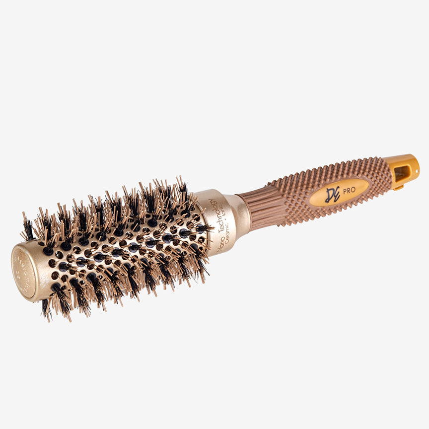 David Ezra DE Pro Nano + Ionic Technology Ceramic Round Brush with 1.25" Barrel 32mm - David Ezra Professional Haircare