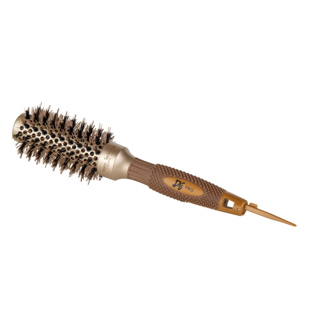 David Ezra DE Pro Nano + Ionic Technology Ceramic Round Brush with 1.25" Barrel 32mm - David Ezra Professional Haircare