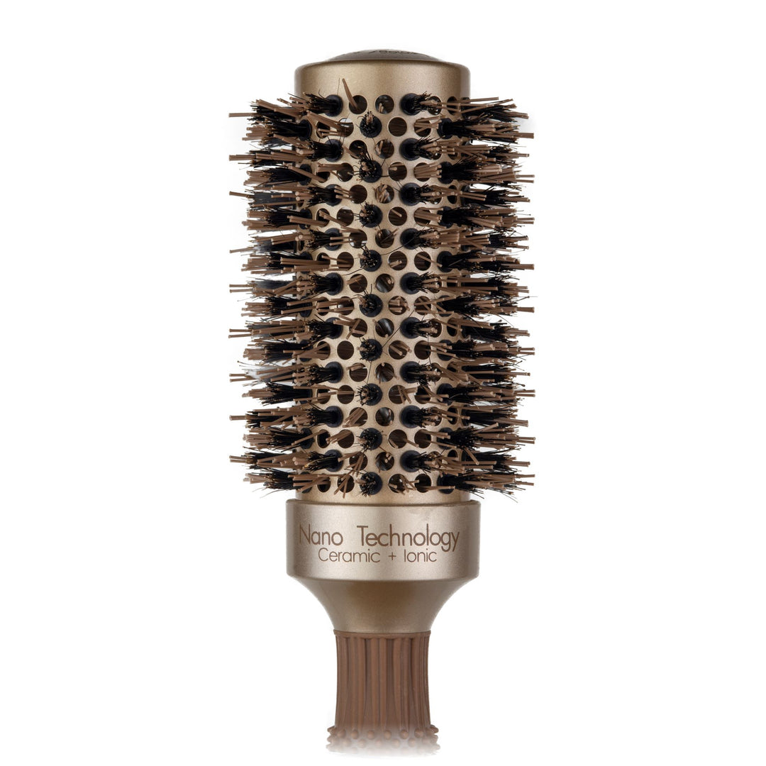 David Ezra DE Pro Nano + Ionic Technology Ceramic Round Brush with 1-3/4" Barrel 43mm - David Ezra Professional Haircare