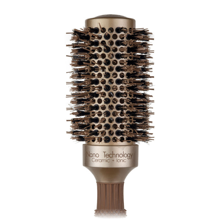 David Ezra DE Pro Nano + Ionic Technology Ceramic Round Brush with 1-3/4" Barrel 43mm - David Ezra Professional Haircare