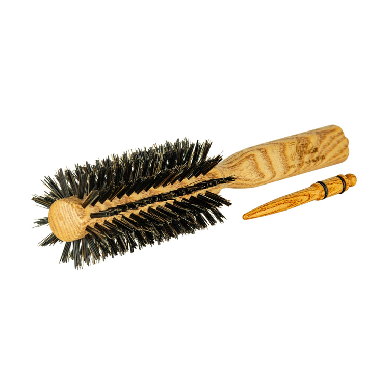 DE David Ezra Wooden Round Brush - David Ezra Professional Haircare