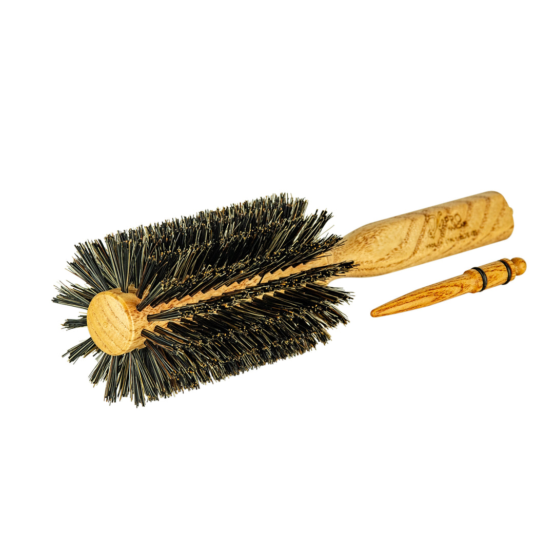 DE David Ezra Wooden Round Brush - David Ezra Professional Haircare