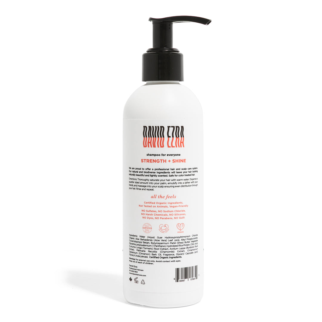 DE Pro Strength & Shine Shea Butter Shampoo - David Ezra Professional Haircare