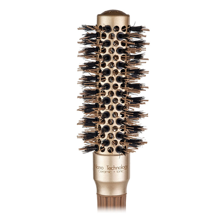 David Ezra DE Pro Nano + Ionic Technology Ceramic Round Brush with 1" Barrel 25mm - David Ezra Professional Haircare